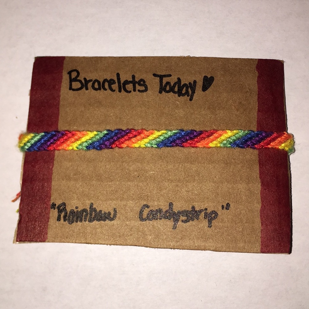 A striped styled bracelet.